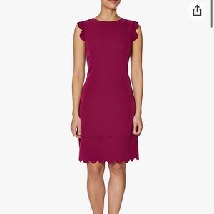 Betsy Johnson Women's Scalloped Sheath Dress